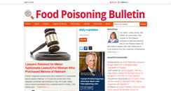 Desktop Screenshot of foodpoisoningbulletin.com