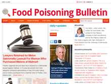 Tablet Screenshot of foodpoisoningbulletin.com